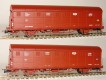 Set of 2 slide wall Box cars